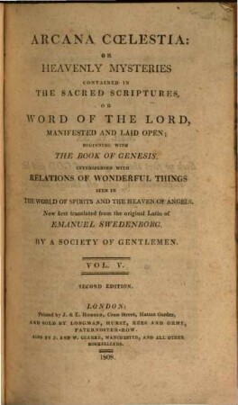Works, 5. - 2. ed. - 1808