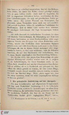 1: Die Pelasgische Ansiedlung auf der Akropolis