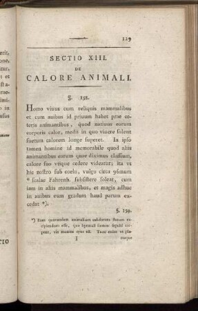 Sectio XIII. De Calore Animali