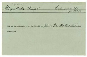 Morgenthaler, Reinhold