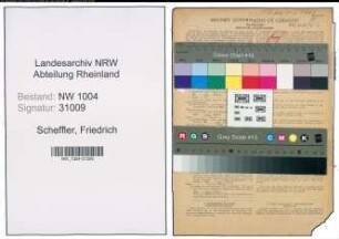 Entnazifizierung Friedrich Scheffler , geb. 20.09.1895 (Staedt.Angestellter)