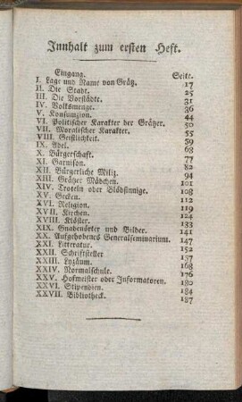 Innhalt zum ersten Heft