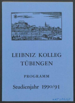 Studienprogramm Studienjahr 1990/91
