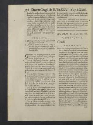 Eodem Titulo in VI. Capitum I. - XII.