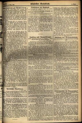 Zweite Ausgabe vom Dienstag, den 13. März 1928.