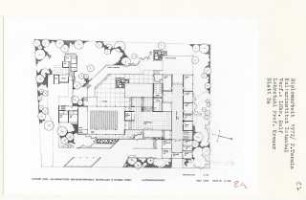 Kulturinstitut Istanbul (Diplomarbeit bei Willy Kreuer): Grundriss Erdgeschoss (Alternativentwurf) 1:200