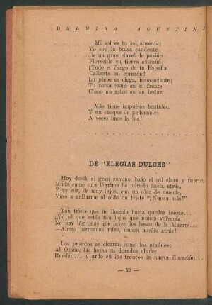 De "Elegías dulces"