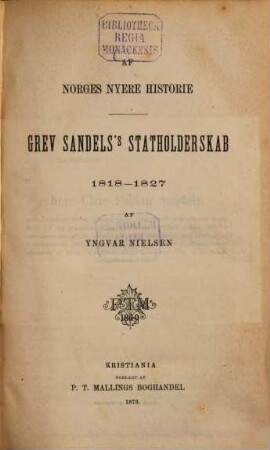 Af Norges nyere historie, 1