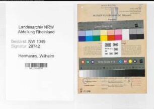 Entnazifizierung Wilhelm Hermanns , geb. 05.06.1895 (Lokfuehrer)