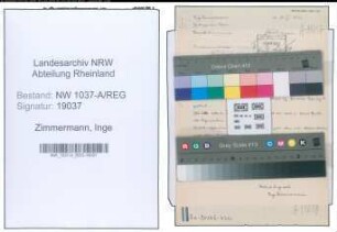 Entnazifizierung Inge Zimmermann , geb. 00.00.0000 ()