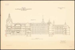 Regierungsgebäude, Potsdam: Querschnitt 1:150