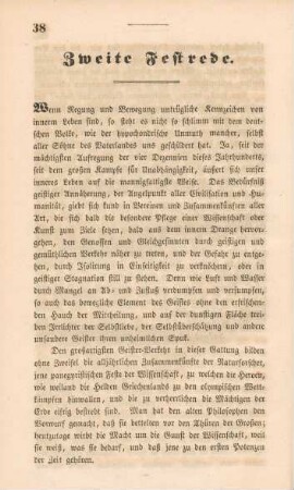 Zweite Festrede