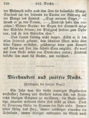 Vierhundert und zwölfte Nacht