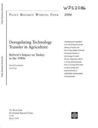 Deregulating technology transfer in agriculture : reform's impact on Turkey in the 1980s