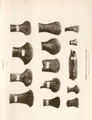 Planche III. - Instruments en bronze de la collection Massie