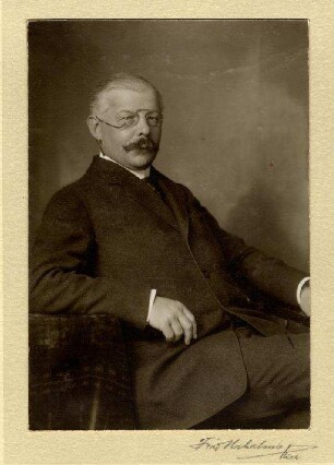 Bildnis von Gerhard Ficker (1865-1934).
