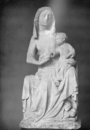 Thronende Madonna mit dem Vogel