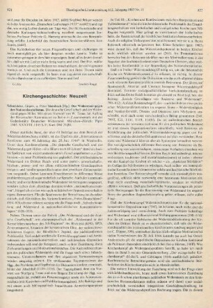 821-823 [Rezension] Der Widerstand gegen den Nationalsozialismus
