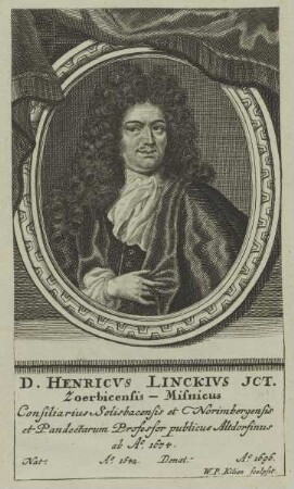 Bildnis des Henricus Linckius
