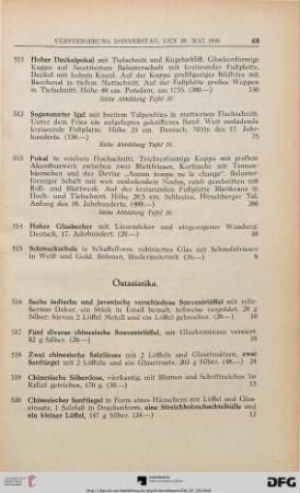 Ostasiatika (Nr. 516-609)