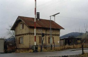 Wilhelmsglück Bahnwärterhaus Bahnübergang Schrankenanlage