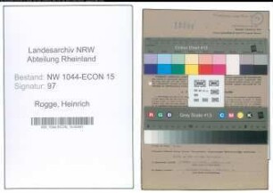 Entnazifizierung Heinrich Rogge , geb. 19.07.1905 (Kalkulator)