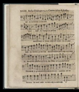 XVIII. Lasset die Kindlein zu mir kommen (Bassus Dialogus a 4. 2. Cantus, Altus & Bassus)