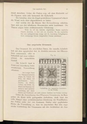 Das assyrische Ornament.