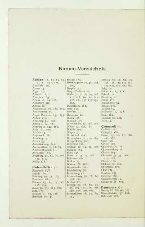 Namen-Verzeichnis