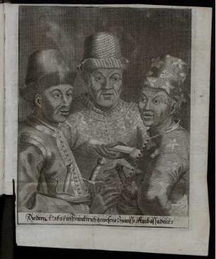 Ill. "Die drey A. 1686 in Franckreich gewesene Spanisse Ambassadeurs"