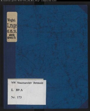 Gogerichtsregister Vogtei Lage