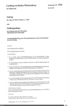 188: Landtag Baden-Württemberg, Beilagen, 1989, Bd. 11