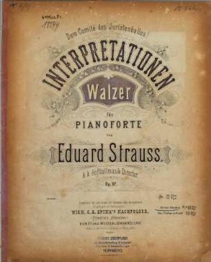 Interpretationen : Walzer für Pianoforte ; op. 97