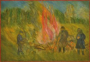 Osterfeuer in Neu-Rietz