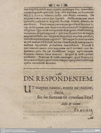 Ad DN. RESPONDENTEM.