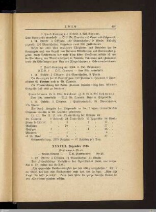 XXXVIII. Dezember 1916