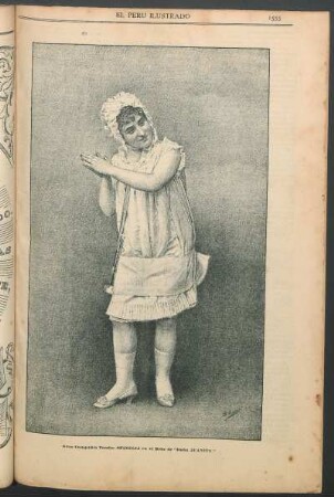 [Retrato de la] Gran Compañía Tomba - [Señora] Spinelli en el Bebe de "Doña Juanita."