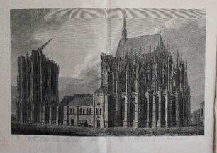 Ansicht der Dom-Kirche zu Köln, von der Südseite