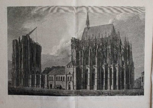 Ansicht der Dom-Kirche zu Köln, von der Südseite