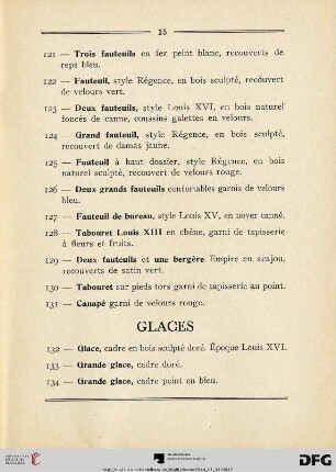 Glaces (Nr. 132-134)