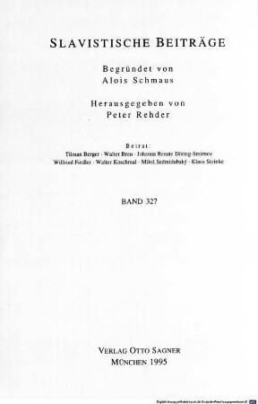 Synonymität im Text : eine Untersuchung an russischen Textbeispielen