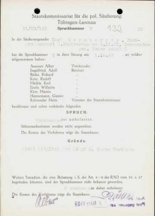 Hornberger, Karl