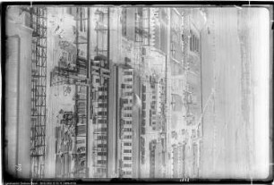 Rundblick vom Kamin Bau Me 202 Dampfkesselhaus, Me 16 Hauptwerkstätte, Me 17 Feuerschmiede, Me 33 Destillationsbau, Me 65 Lager, Me 109 Speiseanstalt