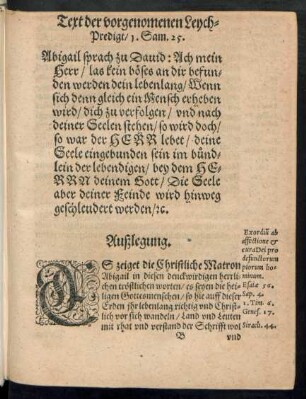 Auslegung.