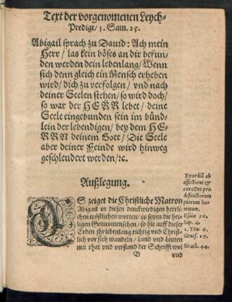 Auslegung.