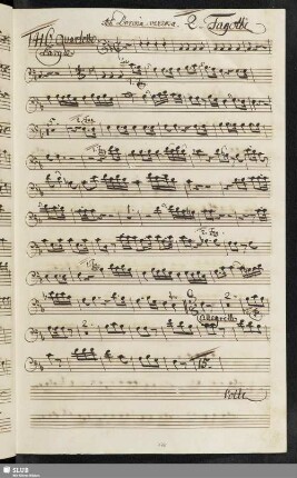 1416. Quartetto: Ah Dorina vezzosa / Sarti, G.