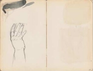 Handstudie: Ansicht (aus: Skizzenalbum 5)