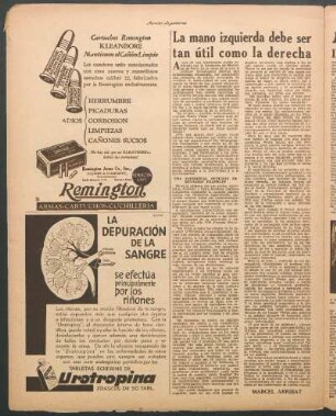 La mano izquierda debe ser tan útil como la derecha