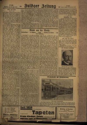 Dritte Ausgabe vom Samstag, den 29. Juni 1929.
