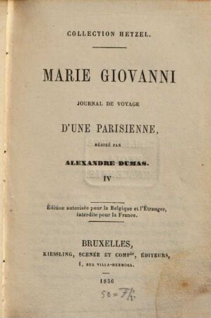 Marie Giovanni : Journal de voyage d'une Parisienne, 4